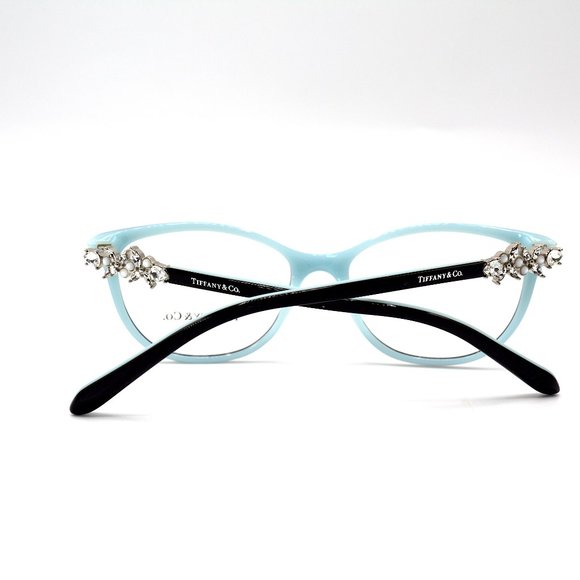 NEW TIFFANY&CO TF2144 8055 BLACK BLUE EYEGLASSES FRAME - Picture 8 of 8